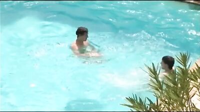 At The Pool: Action Bareback Men