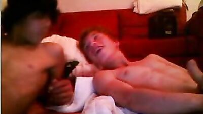 Gangbang Handjobs on Cam: Two Friends Reunite for a Hot Web-Cam Session!