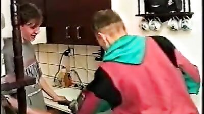 Kitchen Heat: Action Bareback Fun!