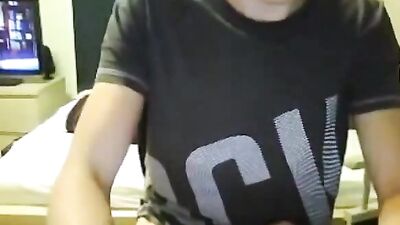 One-Handed Foot Fetish Adventure: Cum on Cam with Teen Boy!