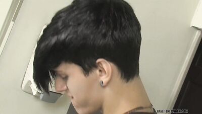 Twink Caught in Bathroom: A Lesson Learned