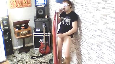 Gay Web-Cam Fun Solo Jam - A New Beat!