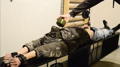 Cum Hungry Twink Takes CBT - Hogtied and Handjob Delight