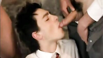 Three Bareback Kinky Boys Get Down and Dirty