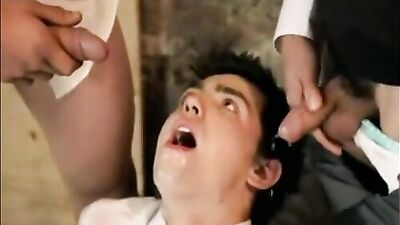 Three Bareback Kinky Boys Get Down and Dirty