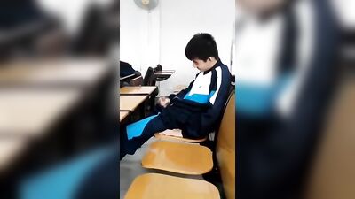 Asian Students Get Naughty in Class: Goofing off in Fun!