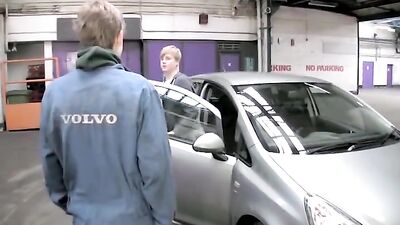 Boy Sex in the Car Shop XXX: Big Cocks Action