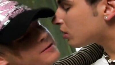 2 Boys Making Out: Action Bareback Gay Porn Video