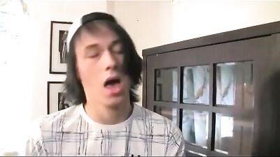 Two Boys in the Living Room: Action Bareback!