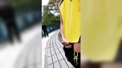 Outdoor Exposure: Amateur Cum Shots in Public!