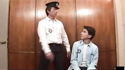 Horny Cop Fucks Kinky Twink in Action Oral Heat!