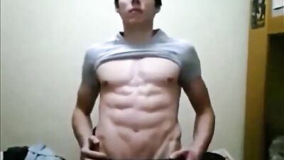 Muscle Flex Pose Shoot Cum - The Ultimate Solo Experience!