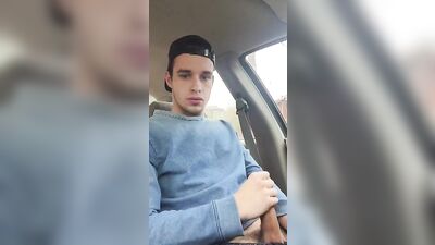 Masturbating Car Boy - Cum Shots Amateur