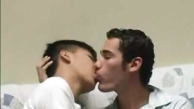 Asian Twink Slut with Cute White Boyfriend
