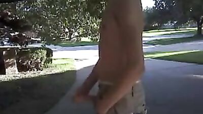 Gay Porn Driveway Cum Shots Dad and Stepson