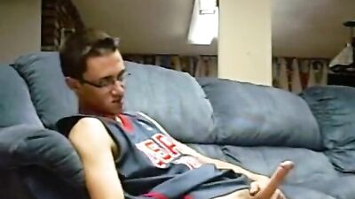 Boy Cums on the Sofa in Gay Porn Video: A Web-Cam Solo with Cum Shots!
