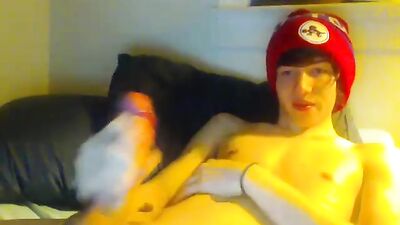 Gay Porn Home Alone Solo Birthday Cum!