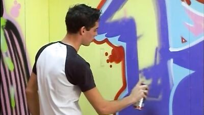Action Paint Job - Gay Porno Video