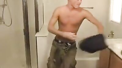 Gay Porn Stars in Action! Sharing a Bath Bareback