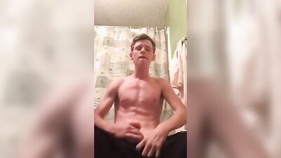 Jerking in the Bathroom: Big Cocks Amateur Cum Shots