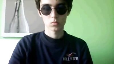 Young Stud with Glasses - Cum Shot Web-Cam Desire!