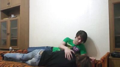 Hairless Brothers Just Woke Up-boy porn