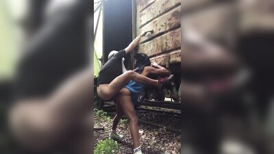 Hooded Boys Sex Action in the Woods - hot, aggressive