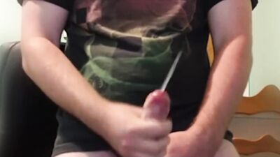 Teen Boy Jacks 8 Shots of Cum - handjob