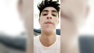 Teen Gay Teen Porn Blows Load in Mouth and Shares His Load on Cam