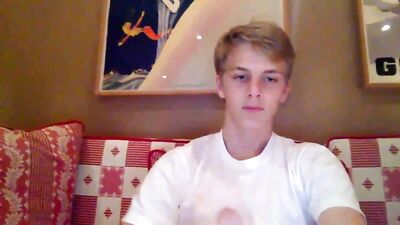 Cute blond boy big cock gay tube on cam