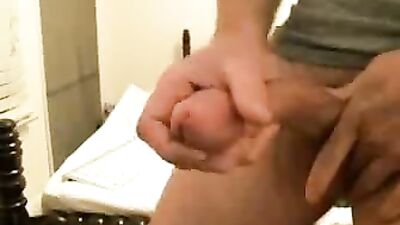 Milking bent uncut gay teen cock