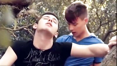 Gay Porn Action - 2 Boys Fuck in the Wood!