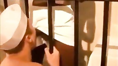 Interracial Jail House Flip Flop: Action Packed Gay Porn Video!