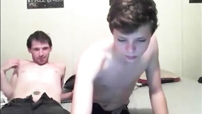 Young Stepson Gets Double Dose of Cum!