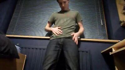 Stripping Down: Amateur Jerkin Cum Shots Handjob!