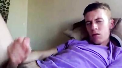 My Purple Shirt Handjob Amateur Cum: A Gay Porn Experience