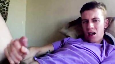 My Purple Shirt Handjob Amateur Cum: A Gay Porn Experience