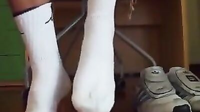 Shoe Fetish - Adidas Socks & Foot Worship
