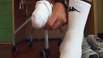 Shoe Fetish - Adidas Socks & Foot Worship