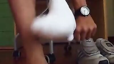 Shoe Fetish - Adidas Socks & Foot Worship