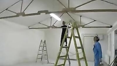 Painting his face - The Ultimate Action Bareback Experience!