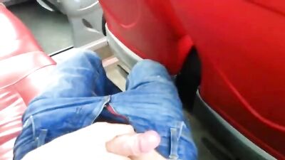 Pumping on Public Transportation - Action Fun Handjob