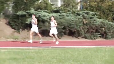 After a Run Stretching: Bareback Excitement Unleashed!