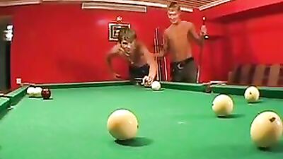 Gay Porn Action Video - Better than billiards!
