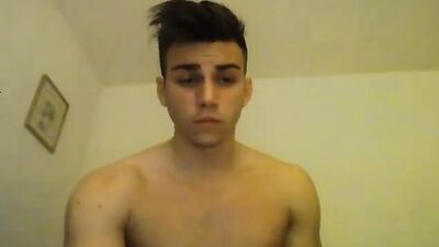 Naked Guy Webcam Show: Amateur Solo Big Cocks