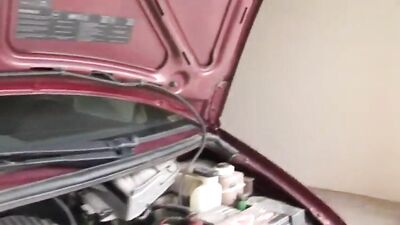Effeminate French Boy Mechanic Strips Down for Action Cum Shots!