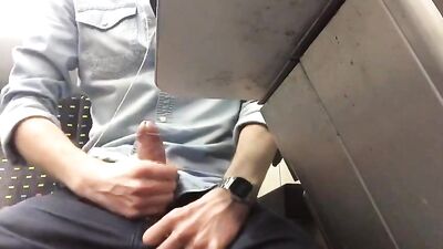 Train Sex Amateurs: Public Cumshots!