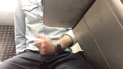 Train Sex Amateurs: Public Cumshots!