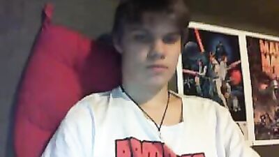 Very cute german in his room show all