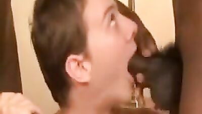 Breeding the Pure White Boy - 2 Black Guys in Action!